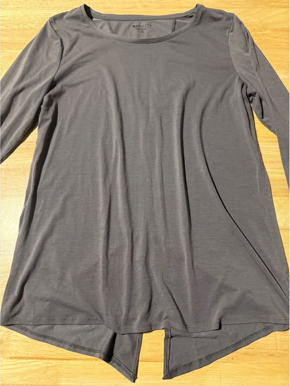 Athleta Women’s Medium Brown Long Sleeve Split Back Top